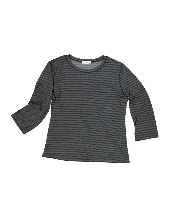 cove 3/4 sleeve t-shirt (stripe)