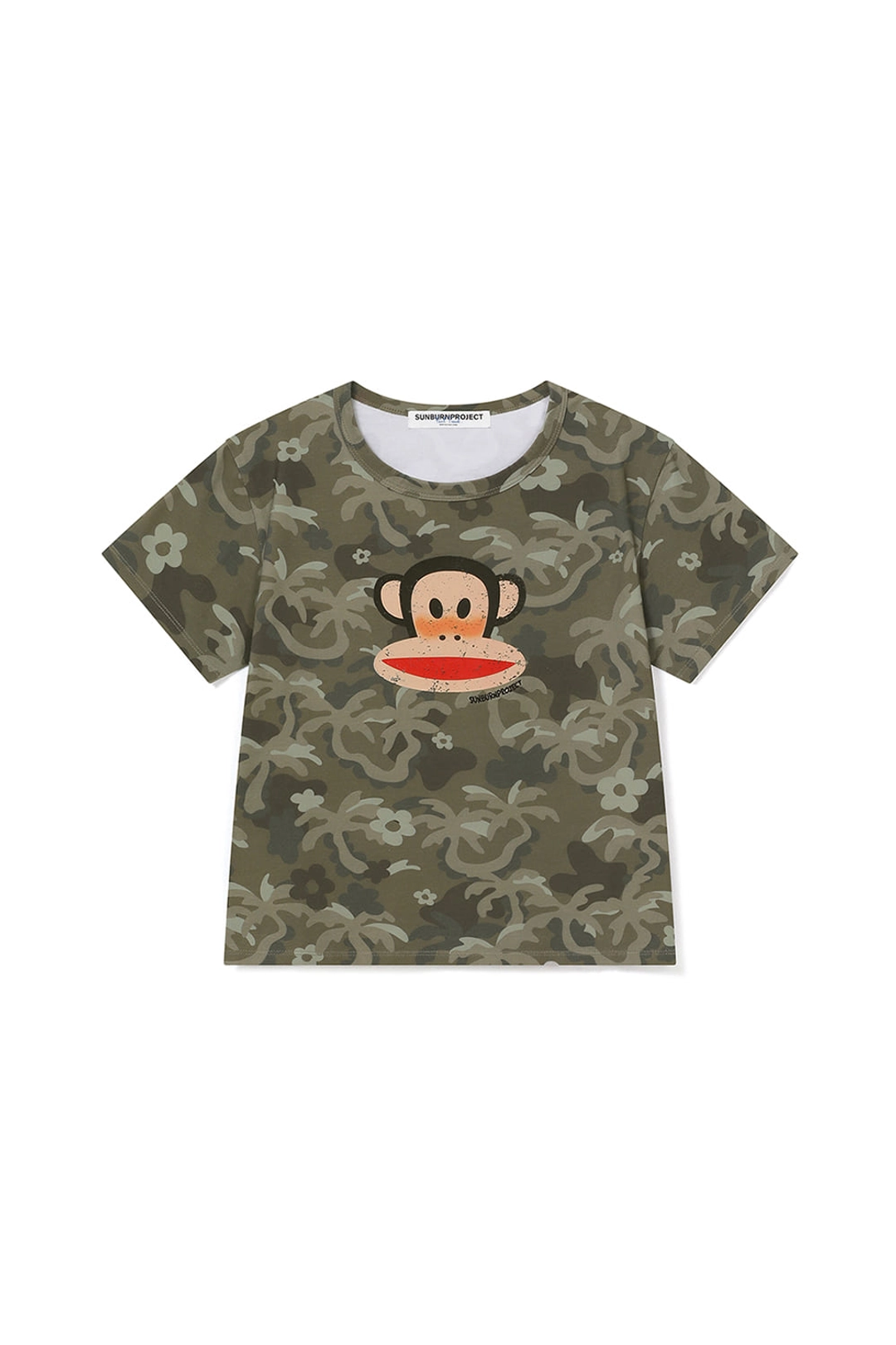 썬번프로젝트 SUNBURN X PAUL FRANK T-SHIRT, CAMO 상품 이미지 1