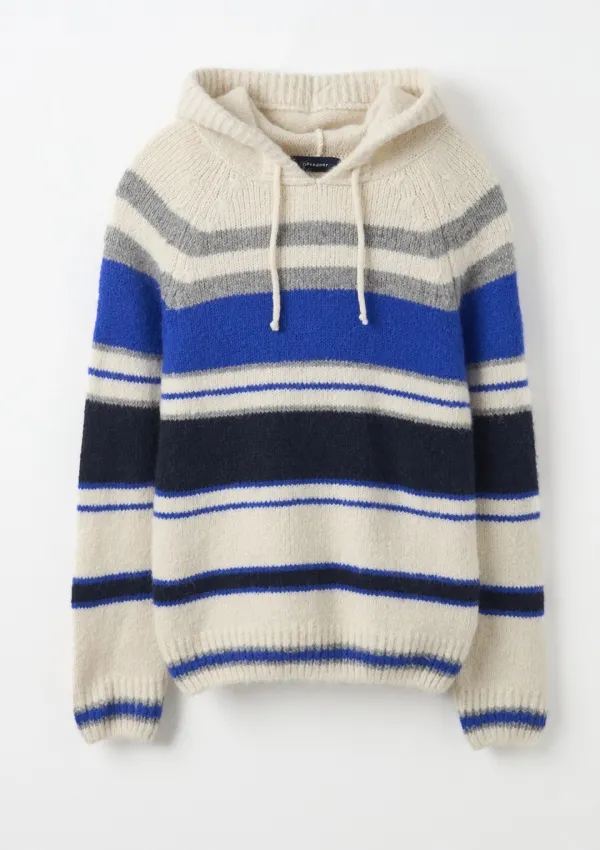 Retro Hood Knit Ivory