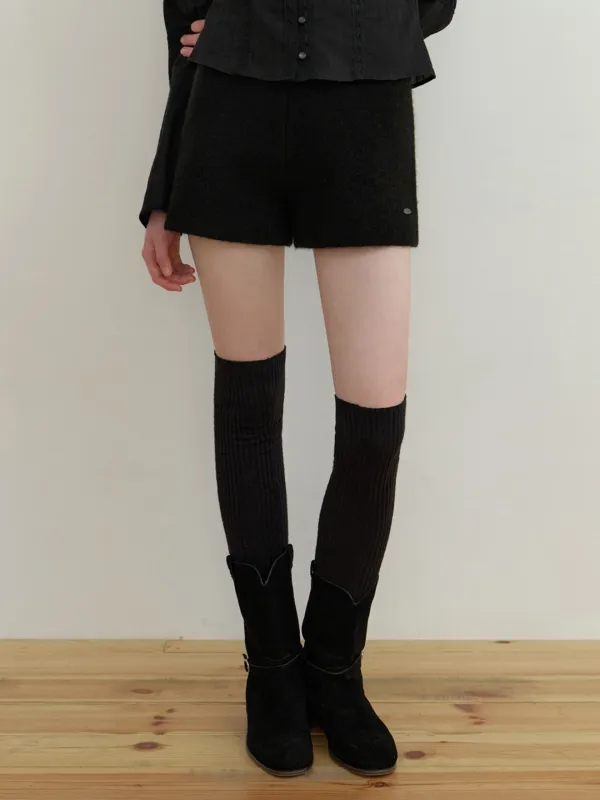 Shuu knit shorts (black)
