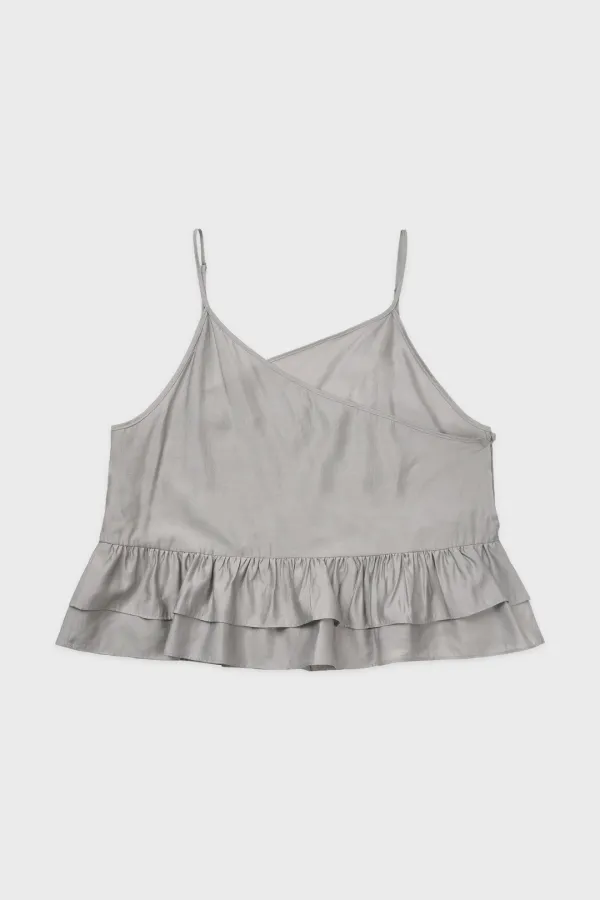 Sheer Wrap Sleeveless (Light Grey)
