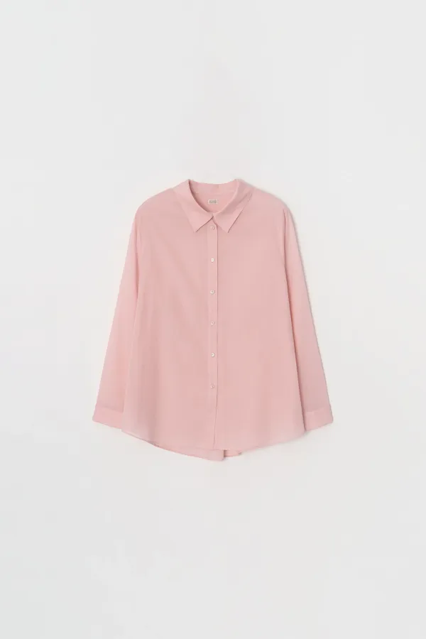 Sheer Cotton Shirt (pink)