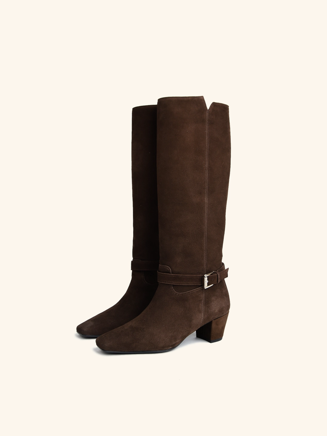 러브듀이 DOVE long boots / 브라운스웨이드 상품 이미지 1