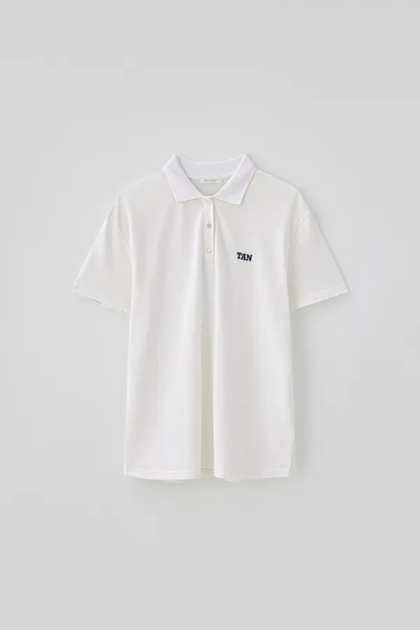 T/T Logo TAN pk t-shirt (white)