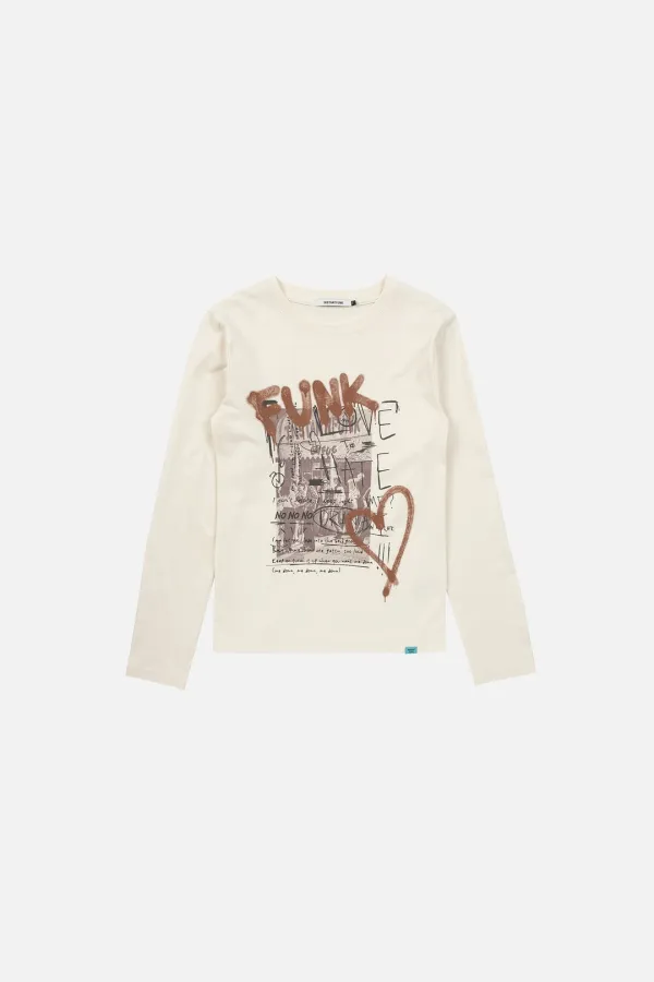 VINTAGE FUNK LOVE TEE - IVORY