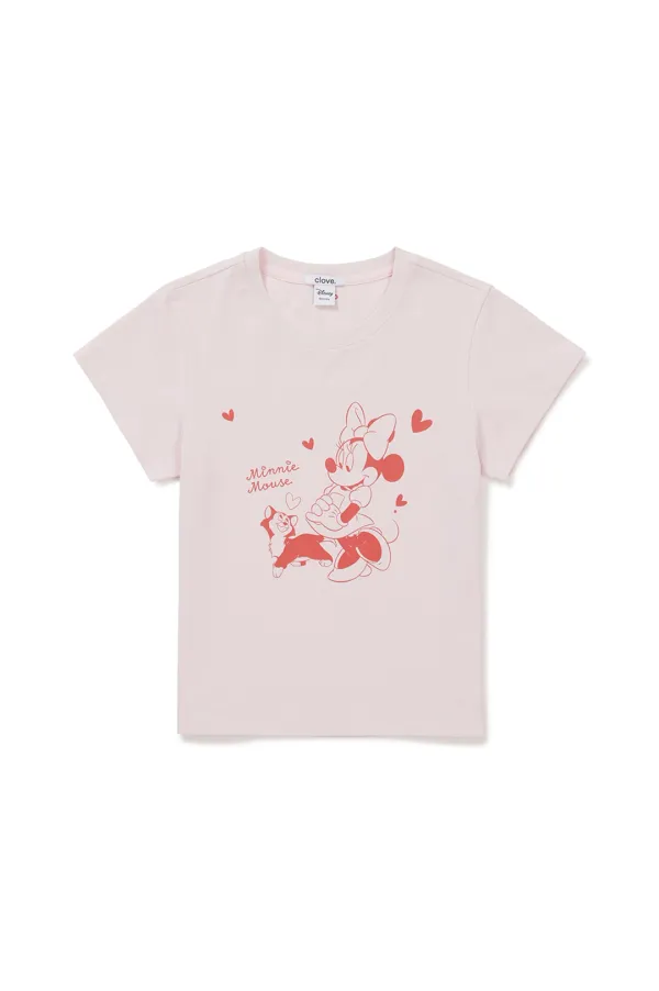 [26SM clove] Minnie_Crop T-Shirt (Pink)