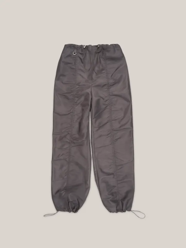 NYLON STRING JOGGER PANTS  [ CHARCOAL ]