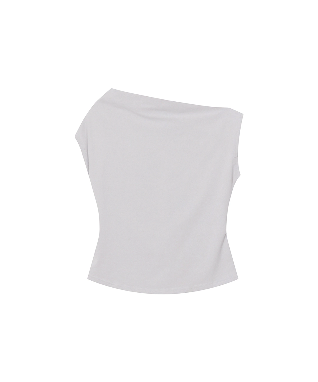 미세키서울 Slanted sleeveless top GREY 상품 이미지 3