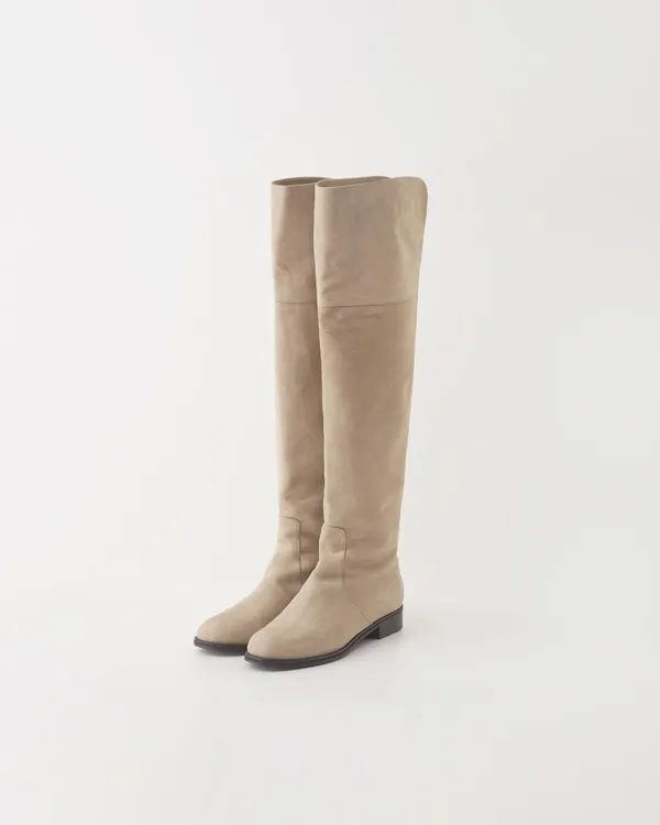[2ND]Leeds suede knee high boots(2color)