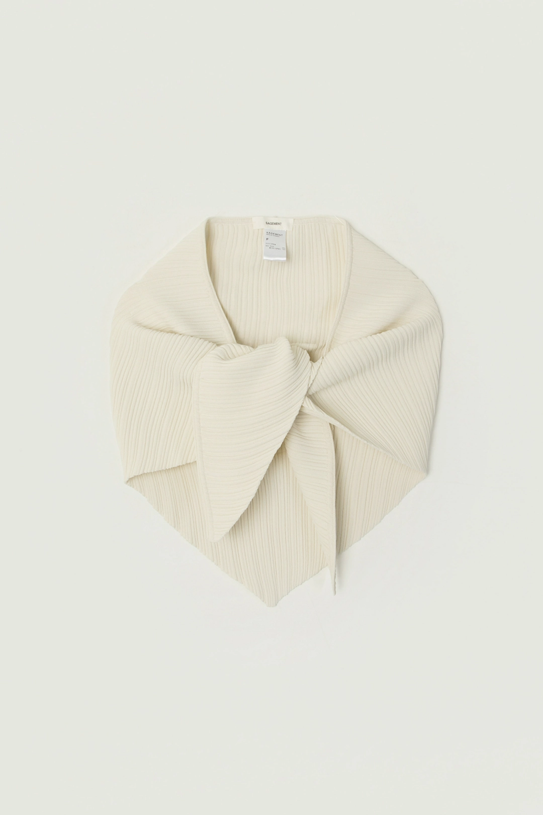 세이지먼트 ELENA PLEATS SHAWL_IVORY 상품 이미지 1
