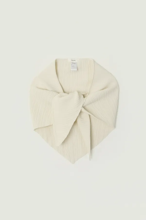 ELENA PLEATS SHAWL_IVORY