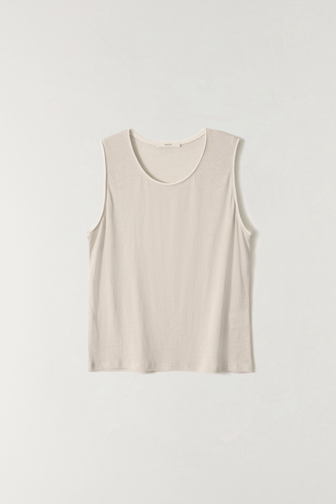 더라우스트 테이프 디테일 슬리브리스 BEIGE 상품 이미지 1