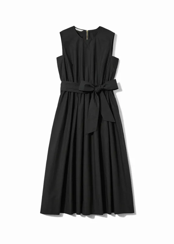 STRUCTURED VOLUME SLEEVELESS DRESS