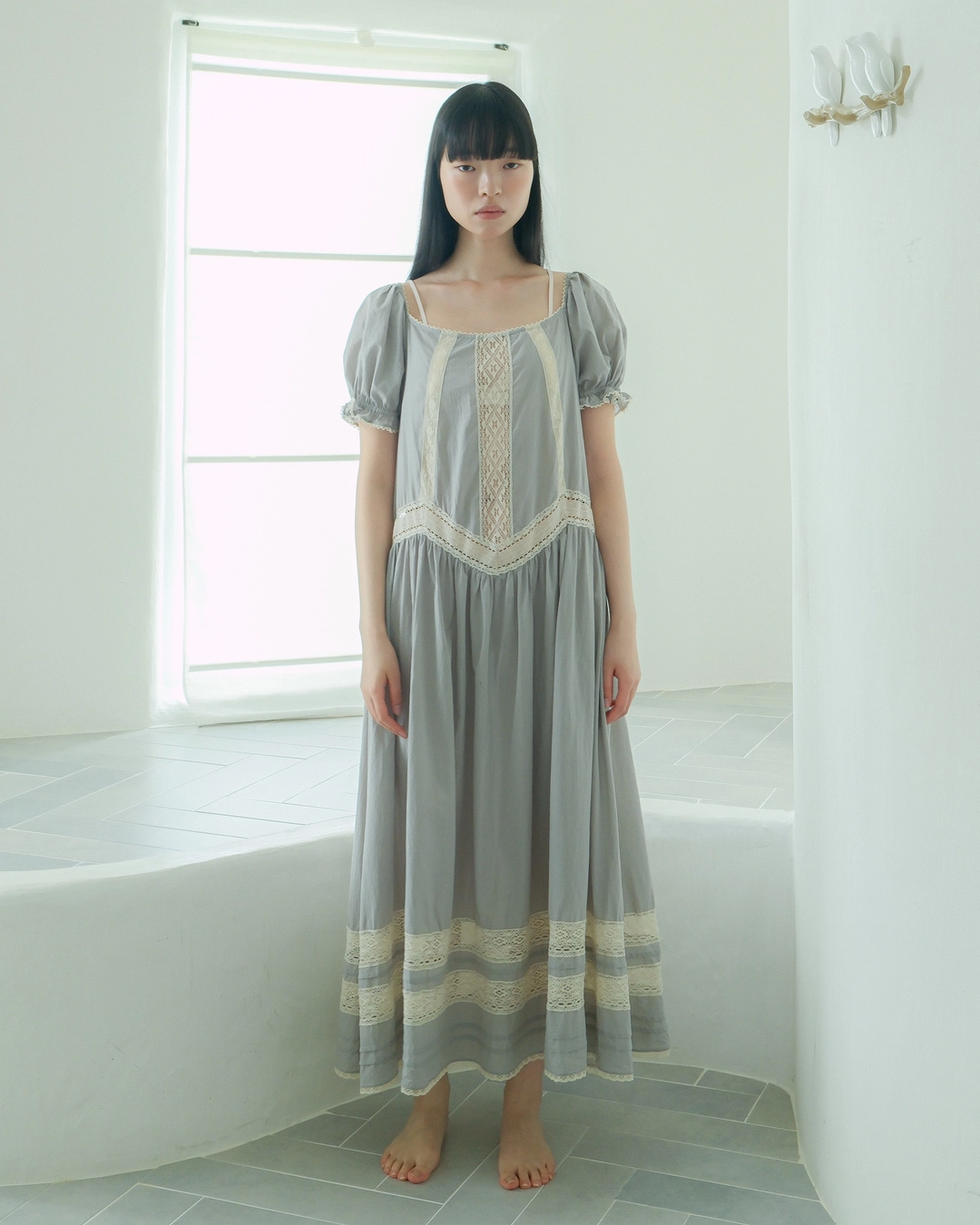 플레따 [2차] [Exclusive] flétta Sheer Vintage Lace dress 상품 이미지 2