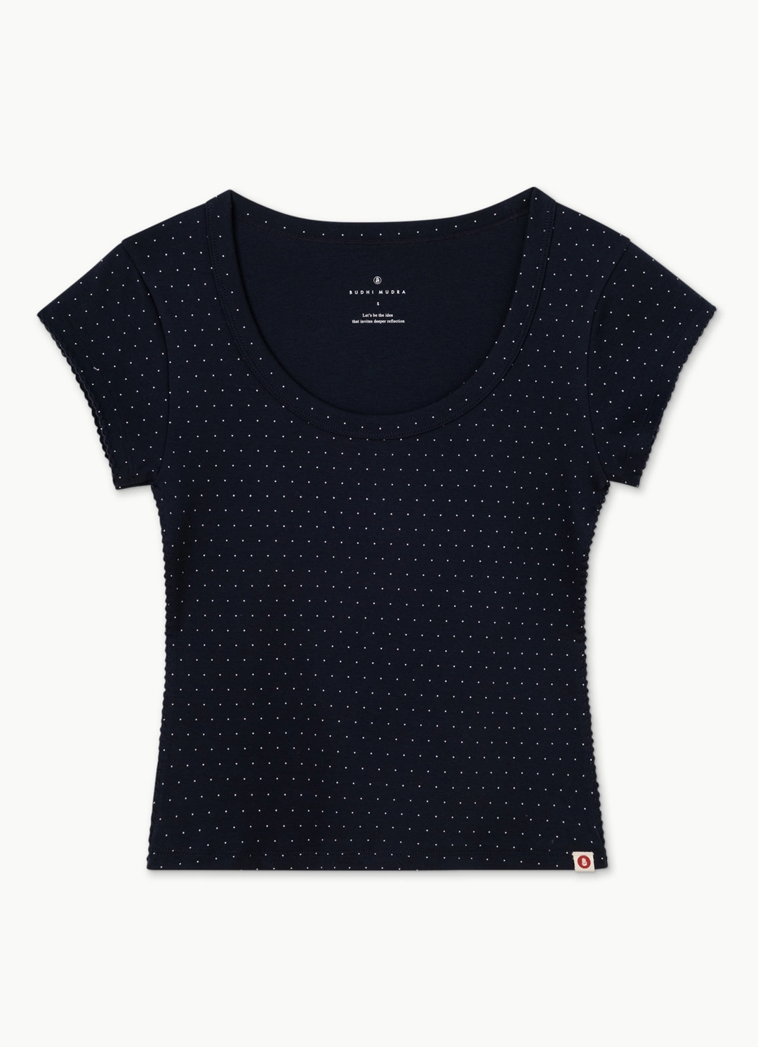 부디무드라 Essential scoop T_dotted_Navy Multi 상품 이미지 1