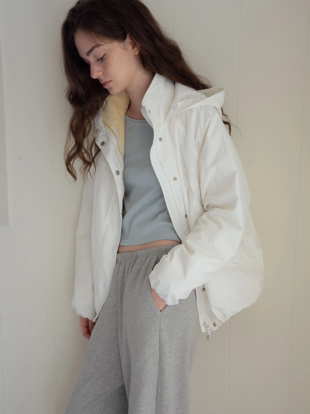 헤더먼트 3-way snow fleece parka (ivory-butter) 상품 이미지 2