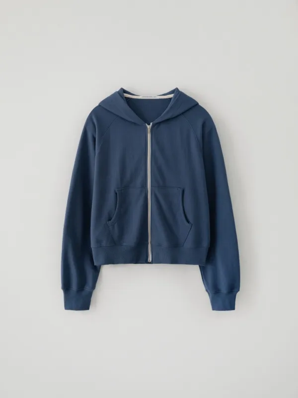 Breezy Zip-up Hoodie(Vintage Blue)