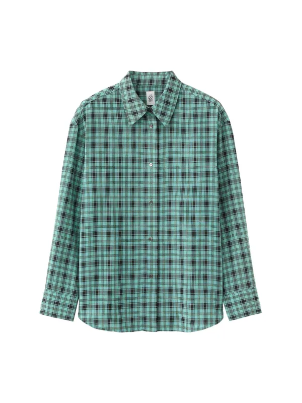Textured Check Shirt [2 color]