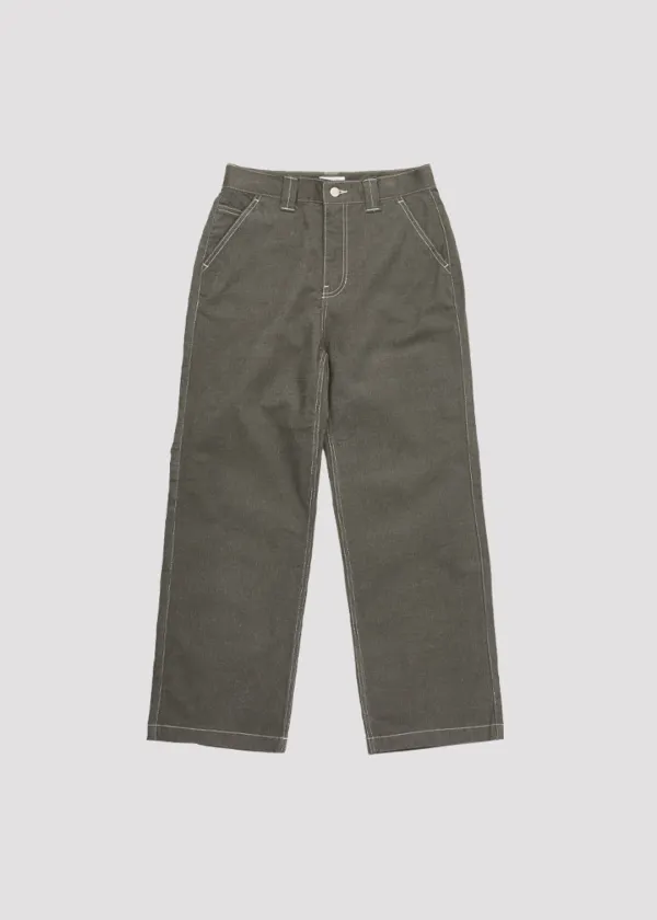 STITCH TWILL PANTS LOVE KHAKI