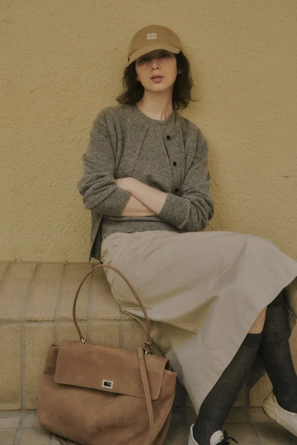 WREL WOOL CARDIGAN_GRAY