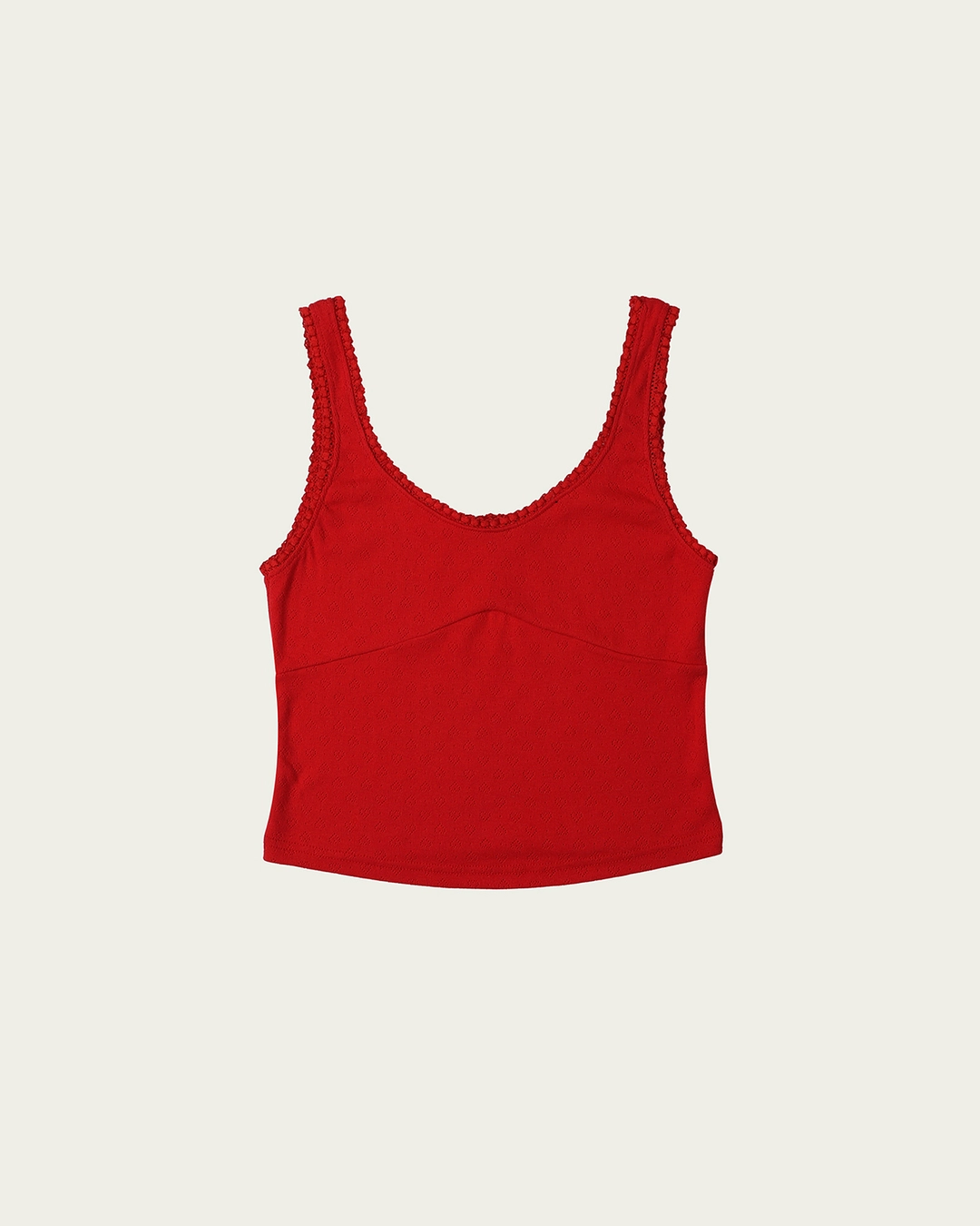 Lris Eyelet Sleeveless - Red