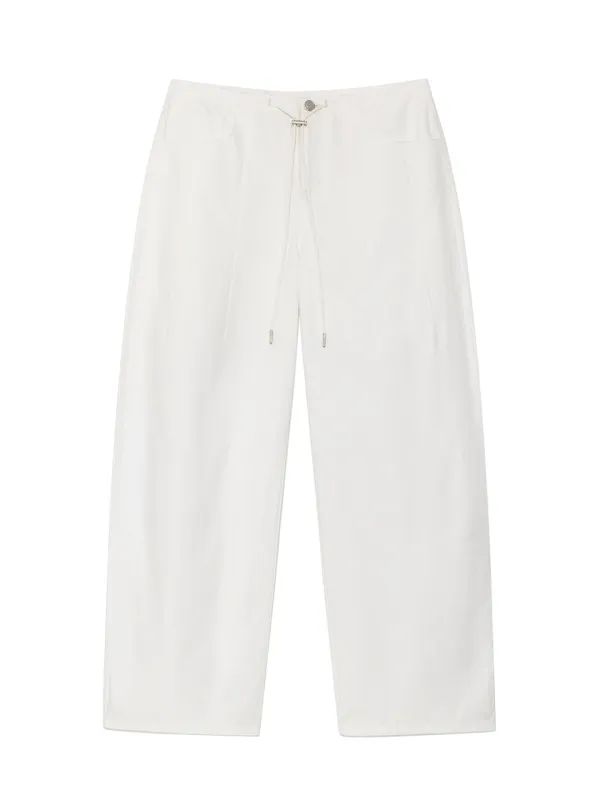 CURVE STRING PANTS (WHITE)