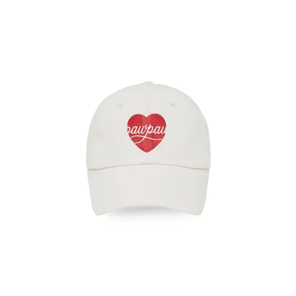 Heart Embroidered Ball Cap (sand beige)