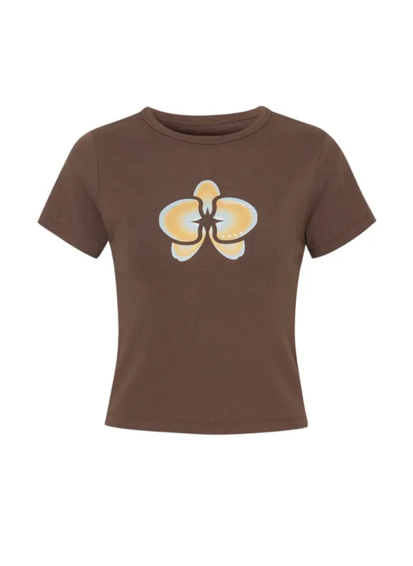 Orchid Cubic T-Shirt (Brown)