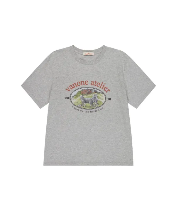 A3510 Nature heritage 티셔츠_Melange gray