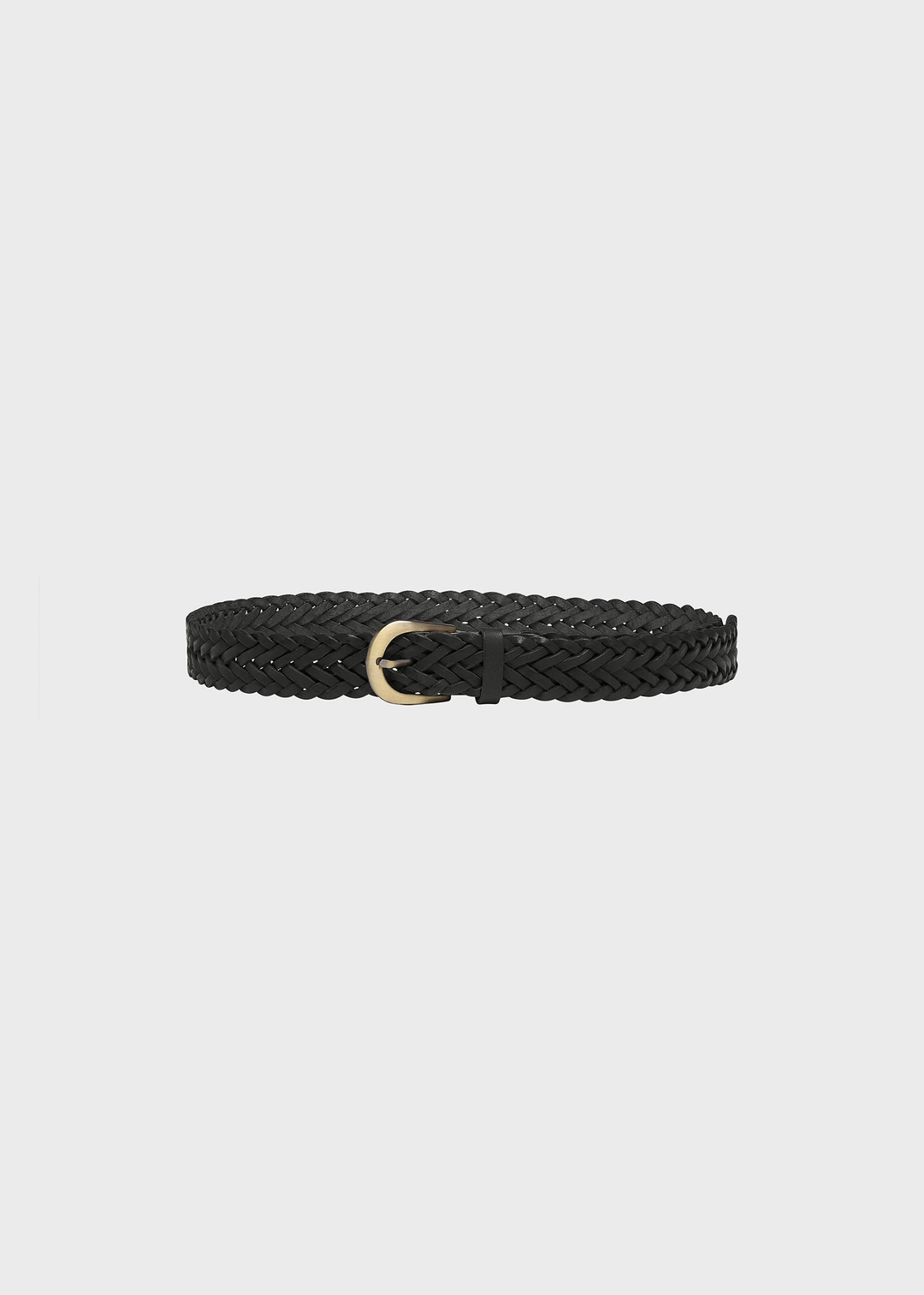 프랙티컬 앤 리얼리스틱 Classy Woven Leather Belt Black 상품 이미지 1