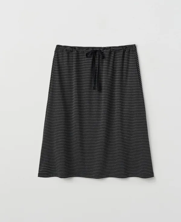 Soft Jersey Midi Skirt_BLACK