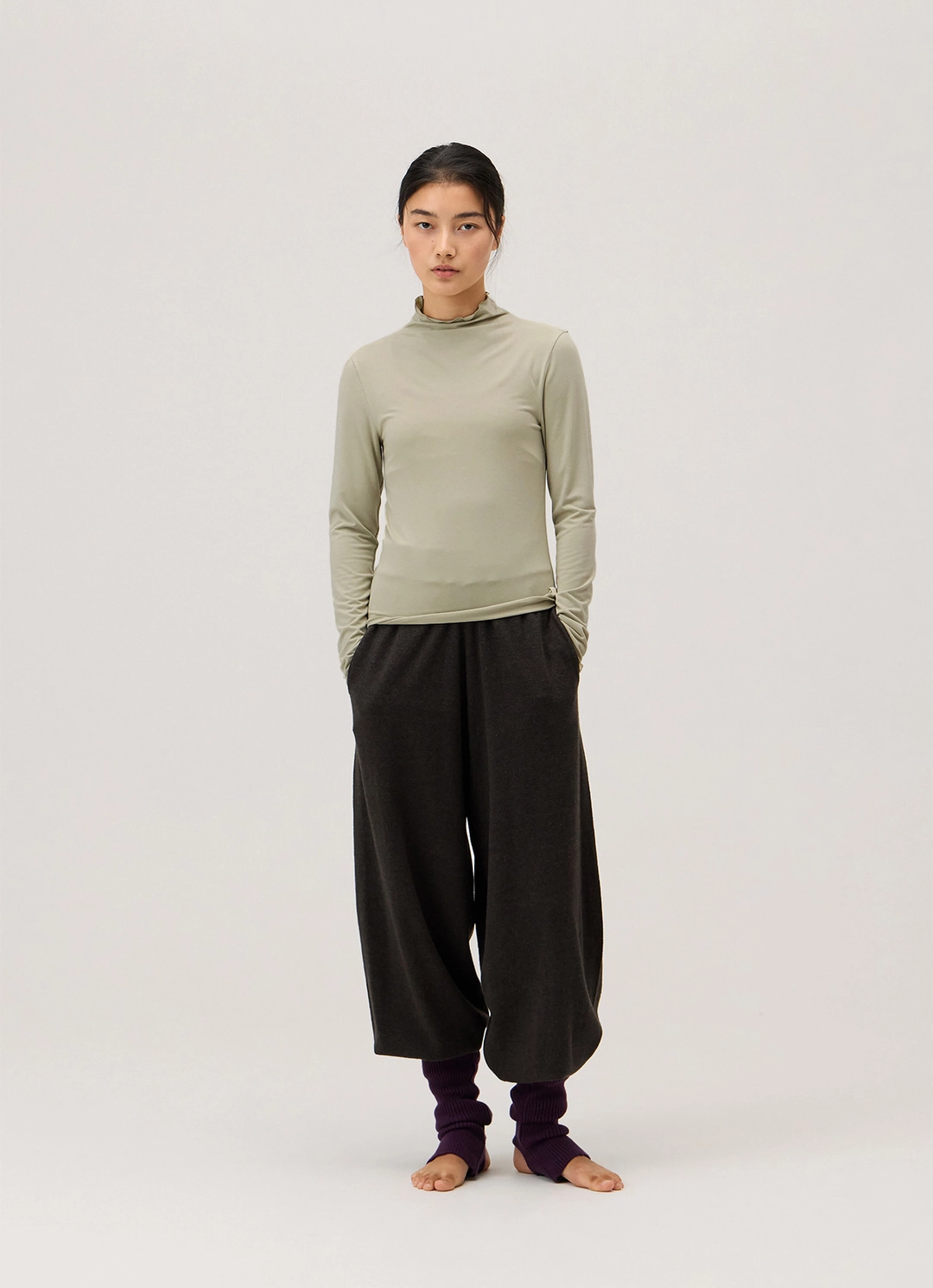 부디무드라 Foveo knit jogger_Dark Melange Grey 상품 이미지 1