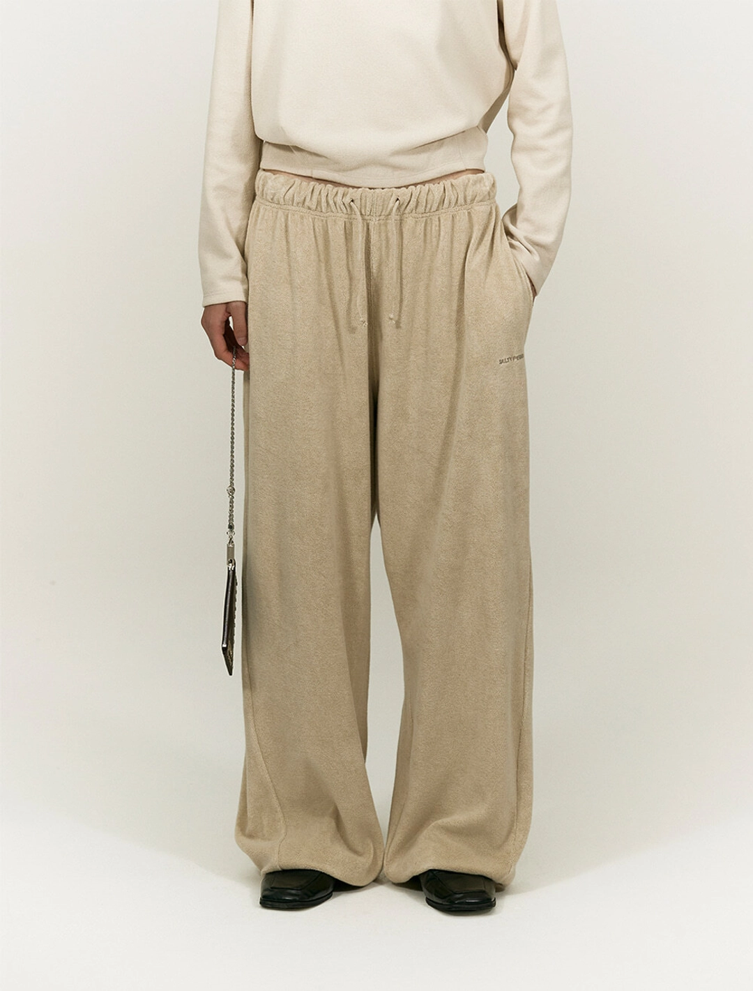 솔티페블 TERRY WIDE JOGGER PANTS [BEIGE] 상품 이미지 2
