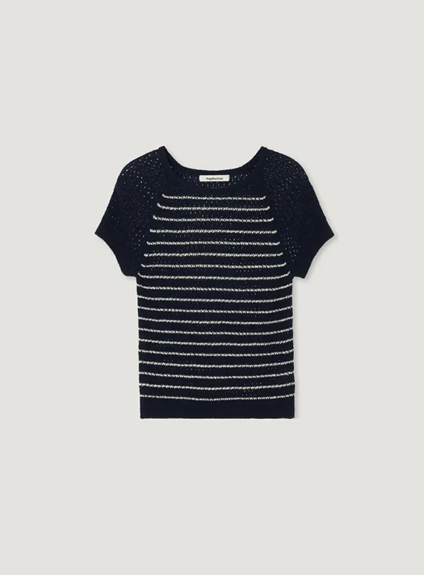REGA STRIPE KNIT_NAVY