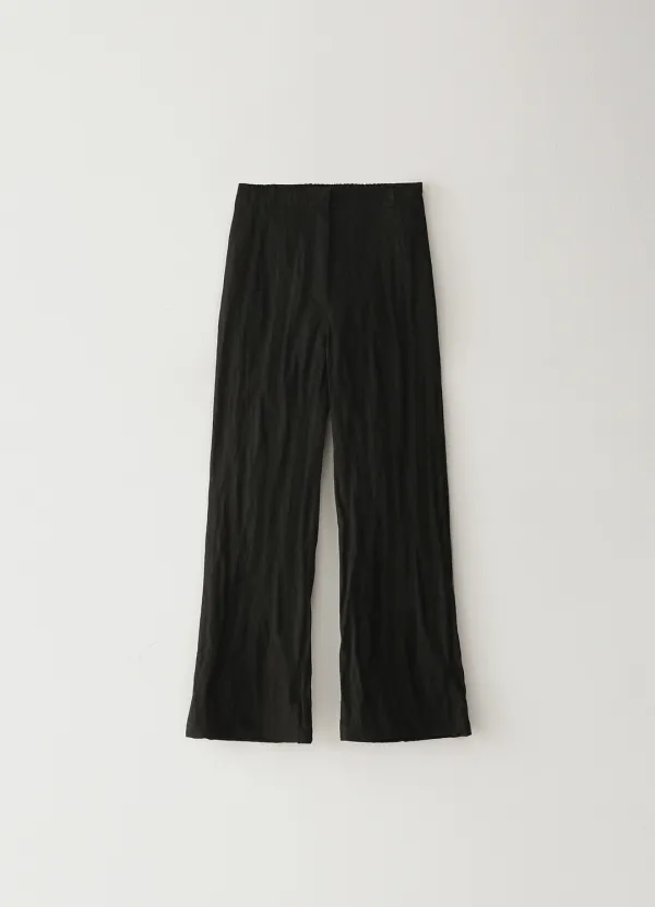 [Limited] Incised String Pants - Black