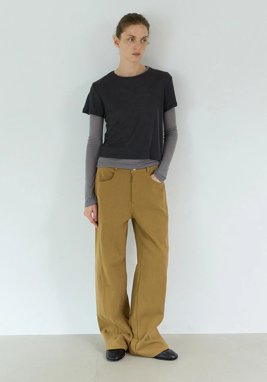 이브세이지 Line pants (Beige) 상품 이미지 2
