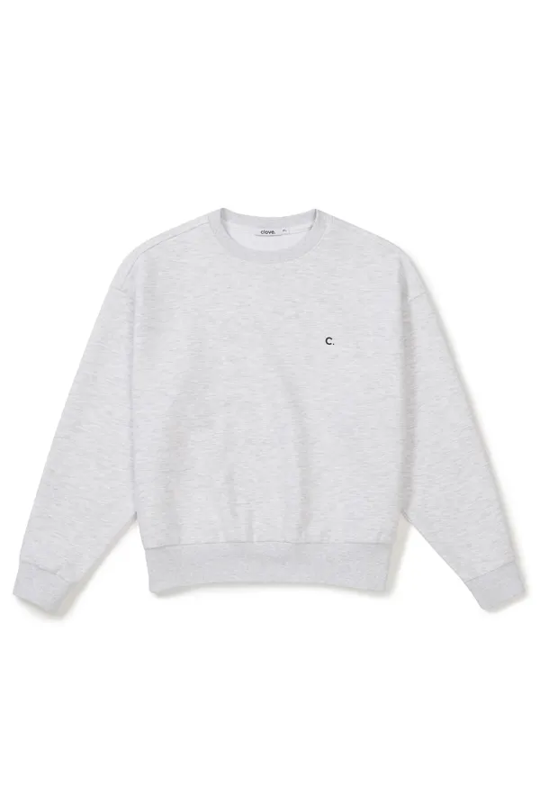 [25FW clove] Soft Crewneck Sweatshirt (Light Grey)