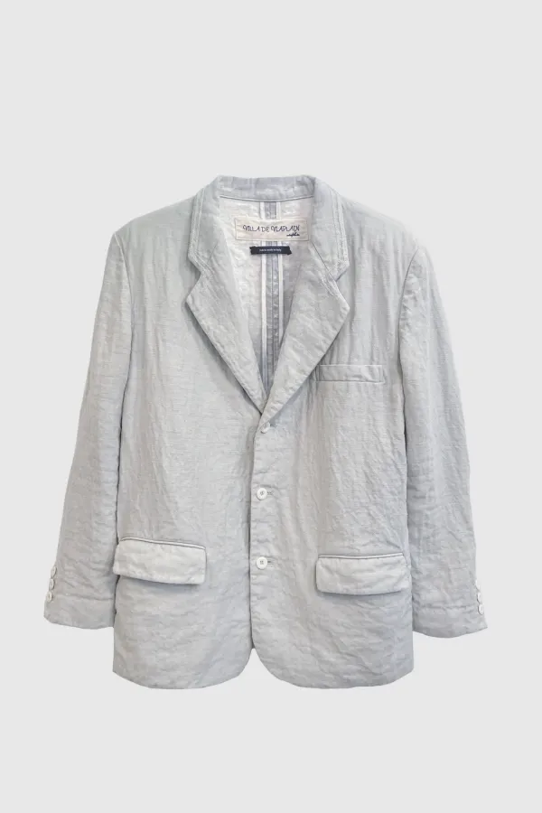 Via Warren linen jacket (Linen blue)