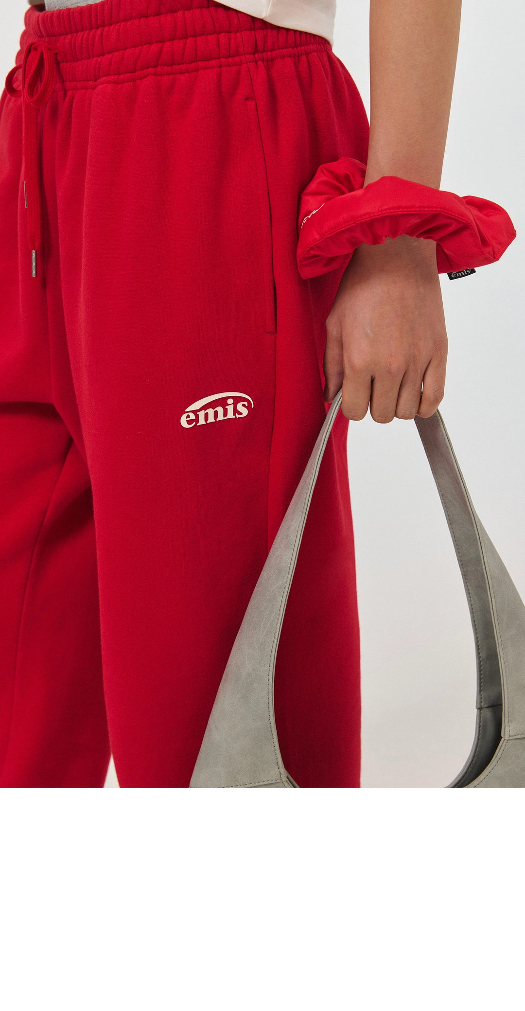 이미스 LOGO JOGGER SWEAT PANTS-RED 상품 이미지 2