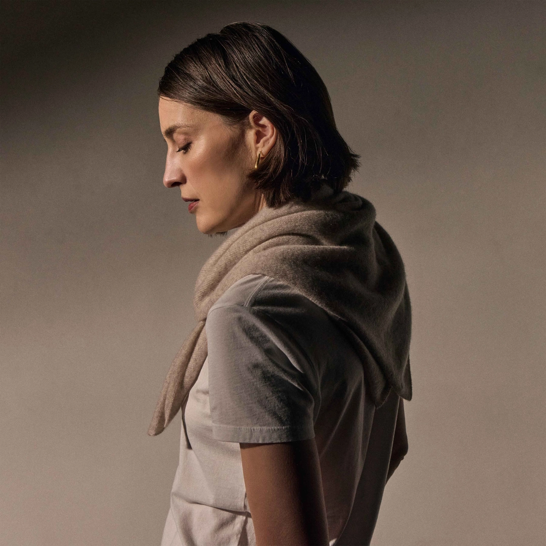 제임스펄스 Open Knit Cashmere Scarf - Light Beige 상품 이미지 1