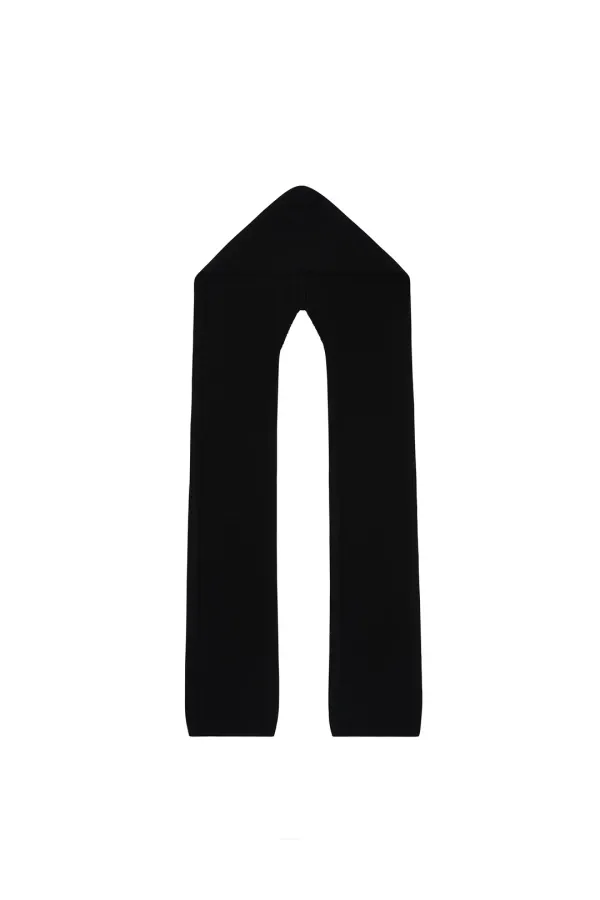 Piv\'vee Cashmere Hooded Muffler (ebony black)