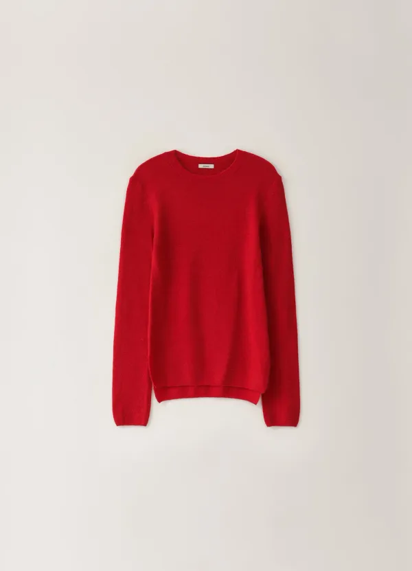 [Limited] Baby Alpaca Round Knit - Red