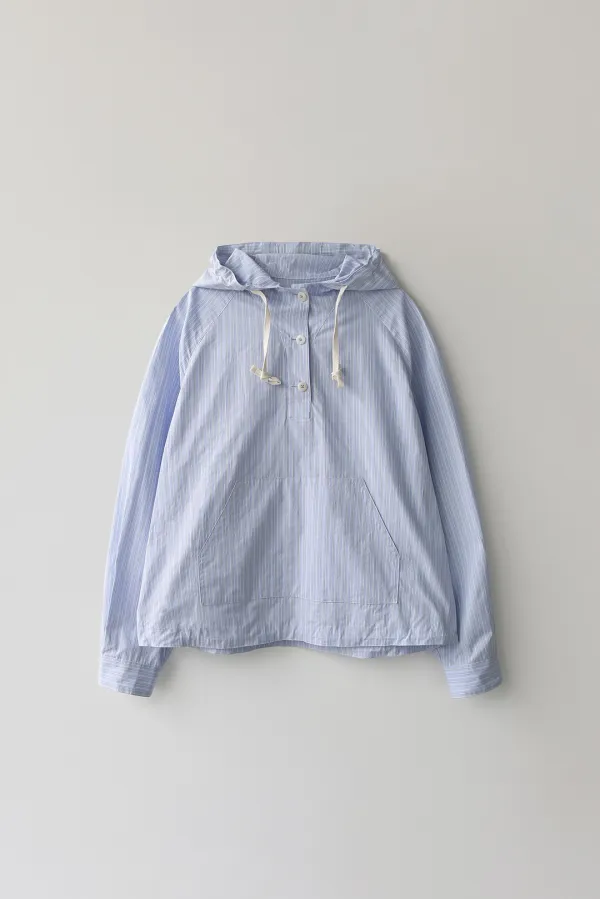 5TH / Castel hoodie anorak (Blue stripe)