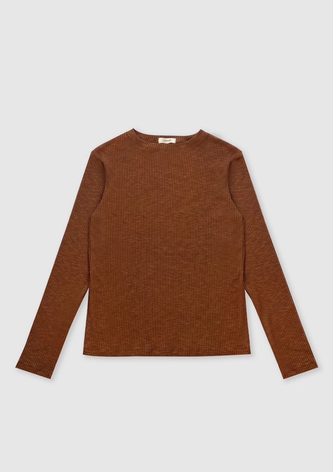 한올 Thumb Hole Tee (Brown) 상품 이미지 1