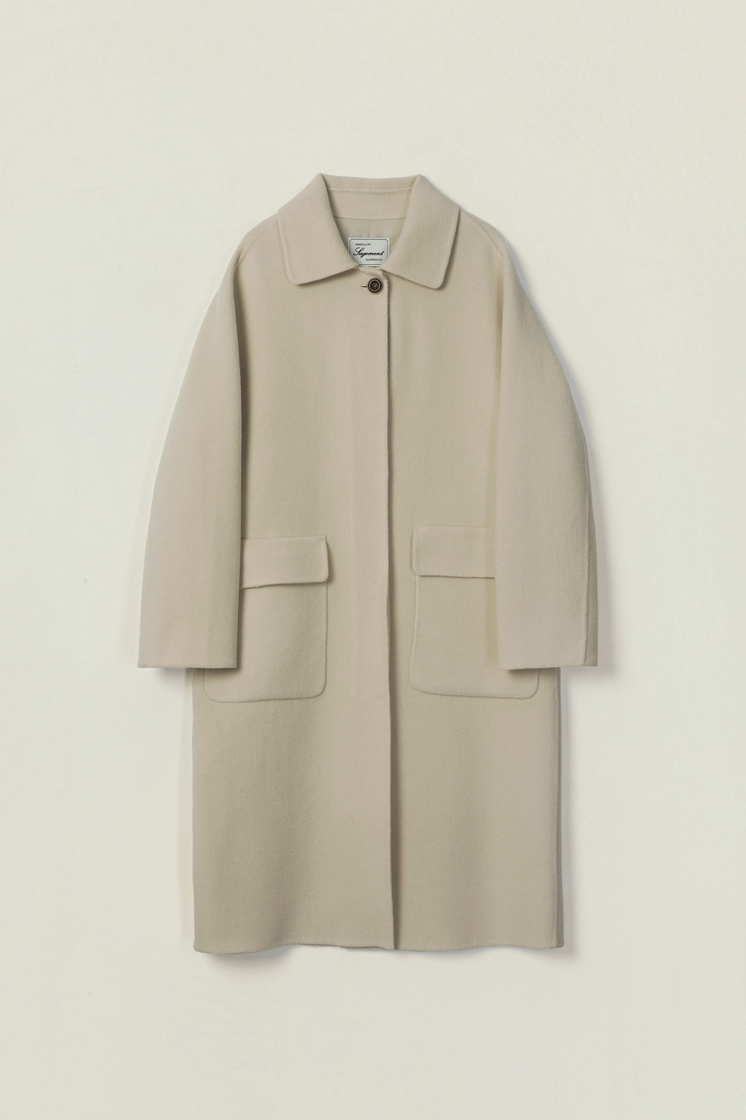 세이지먼트 HALEDON LONG WOOL HAND COAT_BUTTER 상품 이미지 1