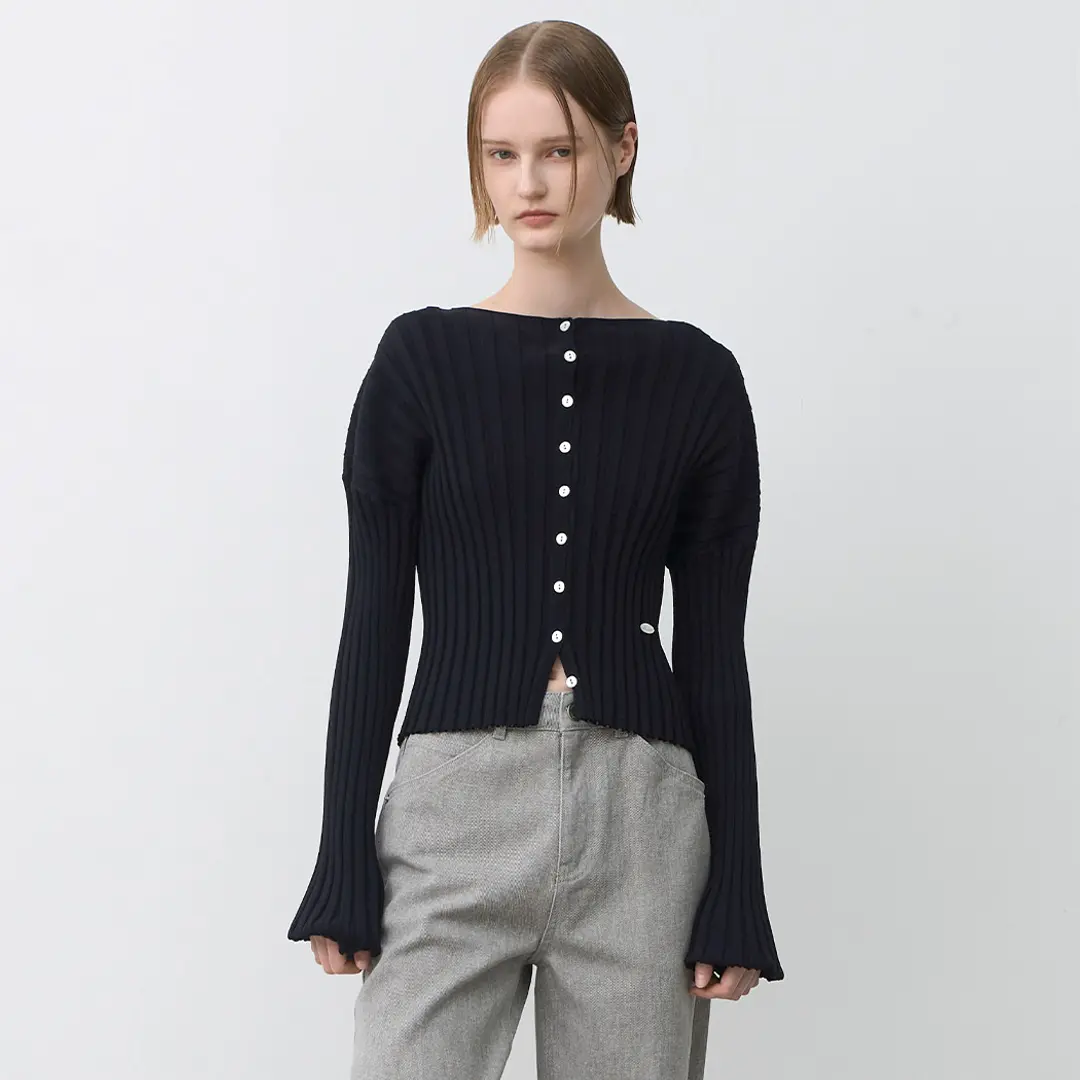 아뜰리에 나인 (CD-2195)PETTU TWO-WAY CROP CARDIGAN 상품 이미지 3