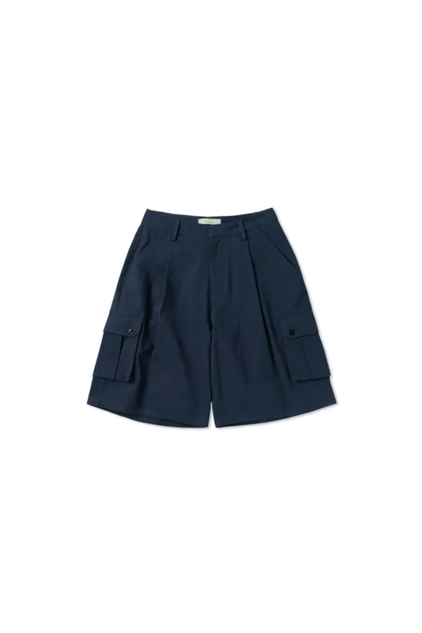 Grain bermuda pants_navy
