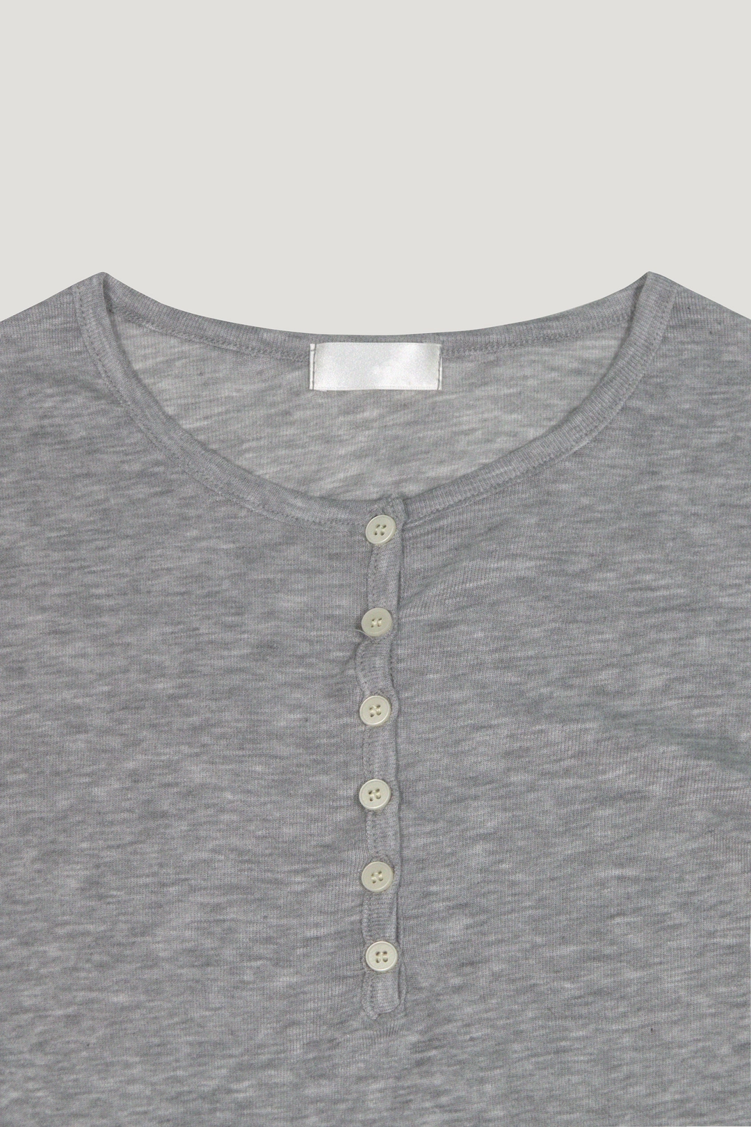 리브어리 Tencel Button Tee (gray) 상품 이미지 2