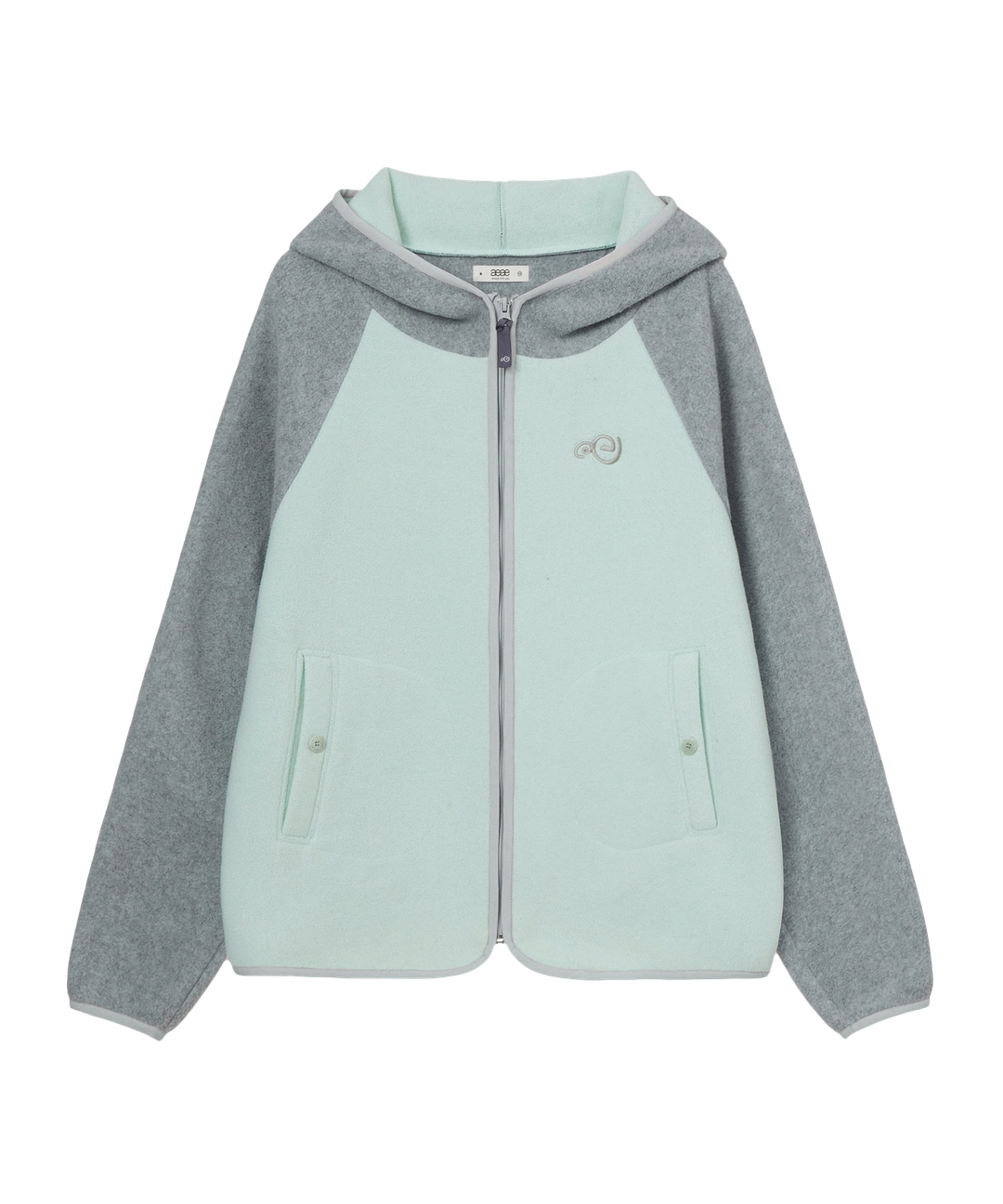 에이이에이이 SOFT FLEECE ZIP UP HOODIE [MINT] 상품 이미지 3