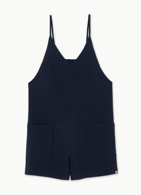 Tied pocket romper_Dark Sapphire